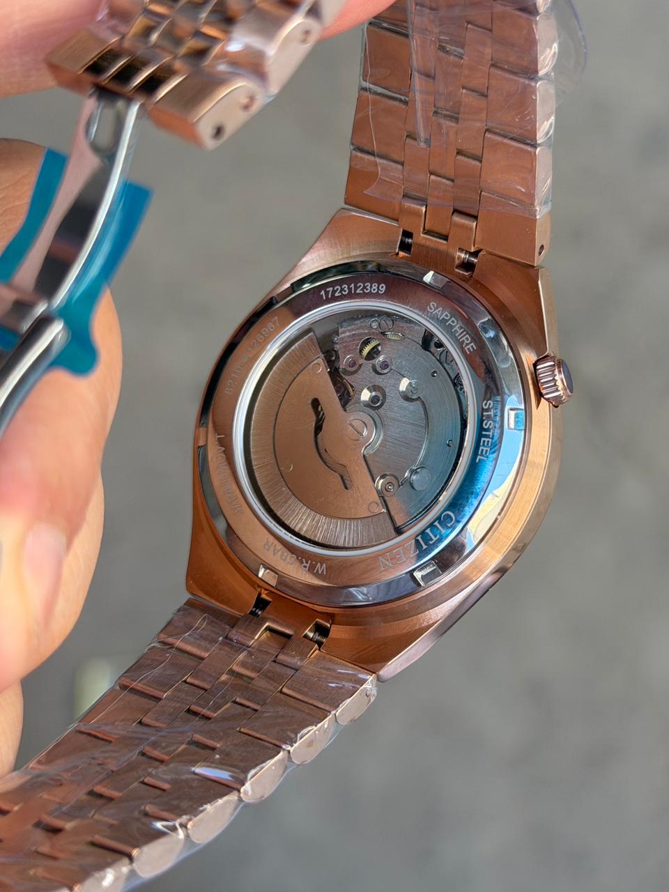 🇯🇵Citizen Tsuyosa Automatic Rosegold Case 40'mm Size Crispy Waffle Green Dial